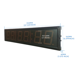 Think Hong Hao HIT6-4(2G4R) Affiche <span class=keywords><strong>numérique</strong></span> infrarouge verte + rouge à 6 chiffres de 4 pouces pour un usage commercial en intérieur - Product Image 4