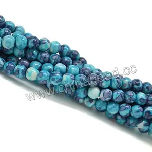 Fashion gem stones africa, rain flower stone gemstone beads, semi-precious stone