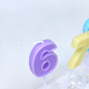 Fábrica al <span class=keywords><strong>por</strong></span> <span class=keywords><strong>mayor</strong></span> colorido cumpleaños número <span class=keywords><strong>velas</strong></span> 0 a 9 pastel decoración vela - Product Image 5