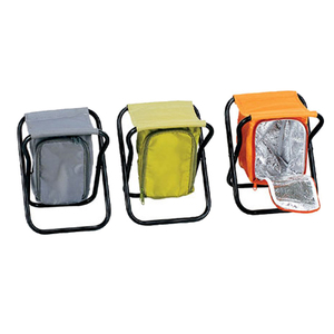 Taburete plegable de mochila desmontable portátil, con bolsa de refrigeración para silla de pesca - Product Image 5