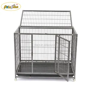 Newest Pet Heavy Duty Large Folding Wire Pet Cage For Dog Cat House Metal Dog Crate