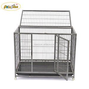 Niche en métal pour animaux domestiques, grand fil pliant, robuste, maison pour chiens et chats