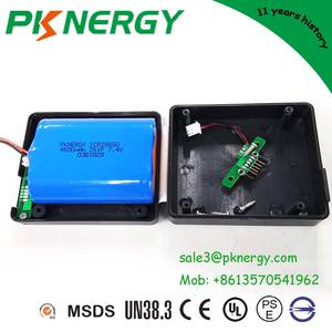 Alta densidade <span class=keywords><strong>2</strong></span> S 18650 26650 7.4 V bateria de iões de lítio recarregável 4500 mah para smart lock - Product Image 2