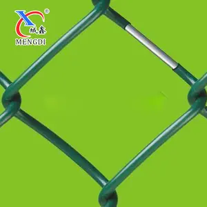 Pagar Tali Rantai Berlapis PVC atau Galvanis Lapangan Sepak Bola