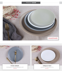 <span class=keywords><strong>Assiettes</strong></span> de table en céramique couleur mate Offre Spéciale, vaisselle de qualité supérieure, <span class=keywords><strong>assiettes</strong></span> <span class=keywords><strong>plates</strong></span> en <span class=keywords><strong>porcelaine</strong></span> pour hôtel, livraison gratuite - Product Image 4