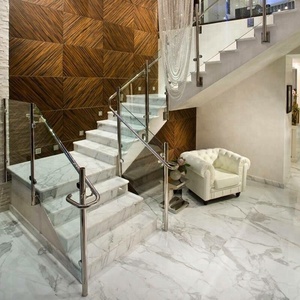 Marche intérieure en pierre de marbre naturelle, design d'<span class=keywords><strong>escalier</strong></span>, livraison gratuite - Product Image 6