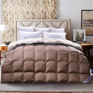 Wholesale 100% Microfiber Down-proof Soildcolor Luxurious goose down fiber Duvet