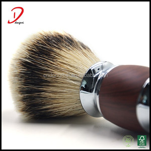 Professionnel de haute qualité de luxe blaireau, poignée en métal poils de blaireau de rasage brosse gros - Product Image 1