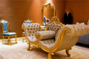 Villa Palace Furniture Golden Plated Bedroom <strong>Dressing</strong> <strong>Table</strong> <strong>with</strong> <strong>Mirror</strong> and Drawers - Product Image 3