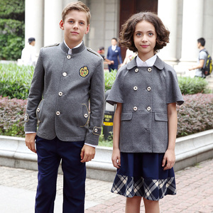 Oem Ontwerp Kinderen <span class=keywords><strong>School</strong></span> Kleding Grijs Tiener Jas Schooluniform Jongen Blazer Jas <span class=keywords><strong>School</strong></span> Uniformen - Product Image 2