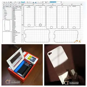 Vidrio templado para la máquina de corte del teléfono celular protectores de pantalla de cristal