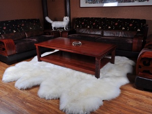 China Factory Wholesale Quarto Sixto Octo 4ft X 6ft 6ft X 6ft 6ft X 7.5ft Genuine Sheepskin Rug Real Sheepskin <strong>Fur</strong> <strong>Blanket</strong> - Product Image 4