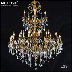 Lustre en cristal MEEROSEE en or rose, grand lustre classique MD3134SG - Product Image 3