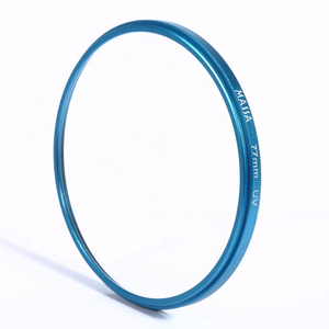 MASSA Équipement photographique Accessoires pour appareil <span class=keywords><strong>photo</strong></span> numérique Usinage CNC Matériel en aluminium <span class=keywords><strong>Filtre</strong></span> UV pour objectif d'appareil <span class=keywords><strong>photo</strong></span> bleu 72 mm - Product Image 1