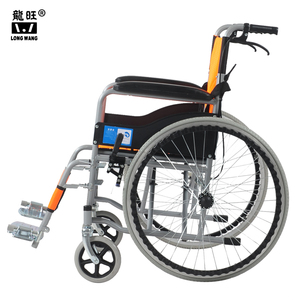 Económico discapacitados manual de acero luz peso de transporte silla de ruedas plegable para inválida KURSI RODA para inválida