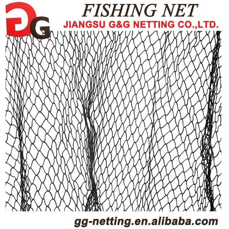 High quality PP knotless net without overlock square fishing net