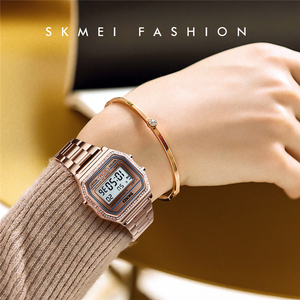 Montres numériques pour femmes SKMEI 1474, mode, alarme, étanches à 30 m, semaine, <span class=keywords><strong>chrono</strong></span>, montre-bracelet numérique, Relogio Feminino - Product Image 2
