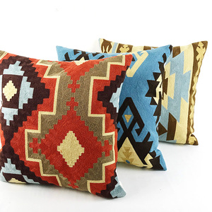เบาะปักลายตุรกี Kilim,ผ้าคลุมเบาะ45X45สำหรับตกแต่งสไตล์พื้นเมือง - Product Image 1