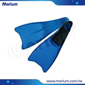 Snorkeling Diving Equipment Quick Draining Long Blade Rubber Fins - Product Image 2