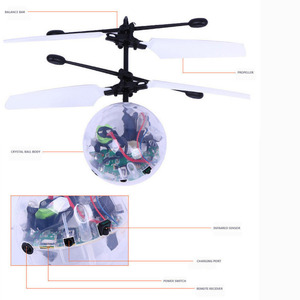 Sfera Volante con Sensore Luminoso RC LED, Aeromobile <span class=keywords><strong>a</strong></span> Induzione Infrarossi, Giocattolo <span class=keywords><strong>Telecomandato</strong></span>, Mini <span class=keywords><strong>Elicottero</strong></span> - Product Image 3