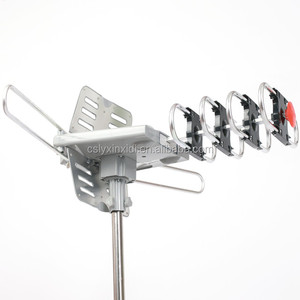 Antenne TV motorisée amplifiée pour extérieur, portée de 150 miles, rotation à 360 degrés, antenne numérique HDTV - Product Image 1