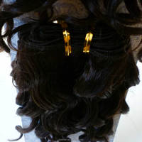 Adorable extension de cheveux humains India Hair Diva Ww 8 '2 pcs perruques pour femme noire