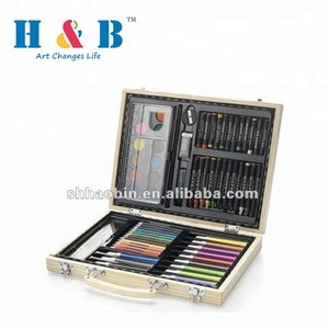 HB 82 unids de madera de Color Natural caja de pintura color de lápiz de Color y dibujo arte - Product Image 2