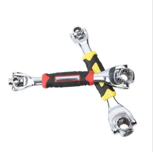 1で48 Socket Wrench Adjustable Multi機能Universal Wrench WorksとSpline Bolts