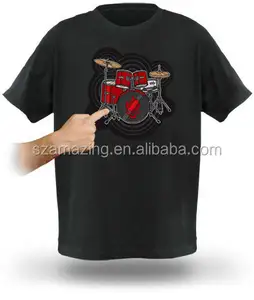 Hot selling amazing cool Playable Electronic Drum T Shirt