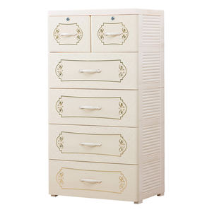 خزانة ملابس بلاستيكية للأطفال على الطراز الأوروبي، خزانة ملابس للأطفال بخمس طبقات للتخزين البلاستيكي - Product Image 5