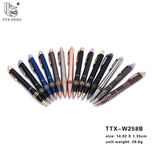 TTX Black Matte Ball <strong>Pen</strong> Custom <strong>Pen</strong> With Epoxy <strong>Logo</strong> on <strong>Pen</strong> Top - Product Image 6