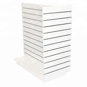 Nhà Máy Trực Tiếp MDF Slatwall Gondola Hiển Thị Kệ Hình Vuông Với Gỗ Và Nhôm Vật Liệu Cho Cửa Hàng Bán Lẻ Sử Dụng - Product Image 3