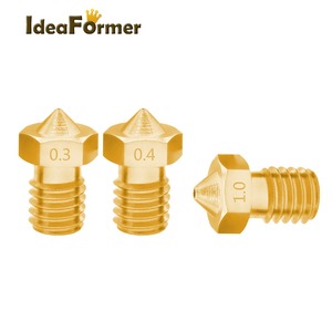 Piezas de impresora 3D V5 <span class=keywords><strong>V6</strong></span> 0,2/0,25/0,3/0,4/0,5/0,6/0,8/1,0/1,75mm M6 <span class=keywords><strong>boquilla</strong></span> de latón roscada para cabezal de impresión <span class=keywords><strong>E3D</strong></span> <span class=keywords><strong>V6</strong></span> filamento de 3,0mm/mm - Product Image 5