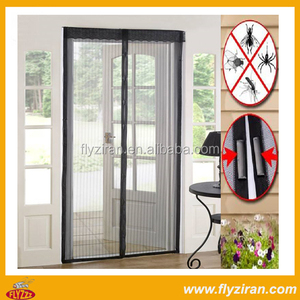 Black <span class=keywords><strong>Amazon</strong></span> hot sale hands DIY mosquito curtain magnetic screen door - Product Image 1