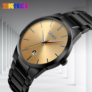 Montres pour hommes <span class=keywords><strong>SKMEI</strong></span> <span class=keywords><strong>9140</strong></span> en alliage métallique avec bracelet, mouvement à quartz, calendrier complet, montres de luxe pour hommes, montres de cérémonie - Product Image 6