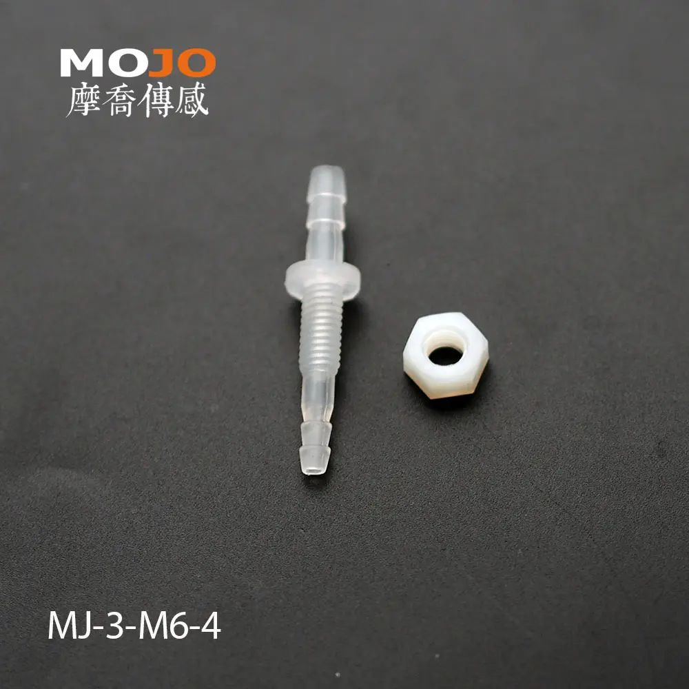 MJ-3-M6-4(With Nuts) Straight type Reducing bulkhead union