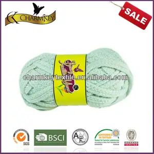 2014 la mejor venta de suave sensación de malla de hilo de red bufanda para tejer a mano hecho en china