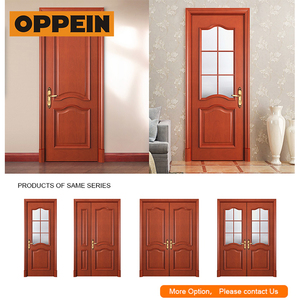 Oppein américain style personnalisé <span class=keywords><strong>teck</strong></span> plis en bois <span class=keywords><strong>massif</strong></span> modèles de portes d'intérieur - Product Image 3