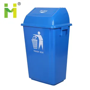 60l plastic afval vuilnisbak met deksel te koop