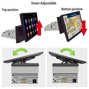 10.1 ''Din Din Android 8.1 Car DVD Player 1 + 16GB ปรับได้หน้าจอ
