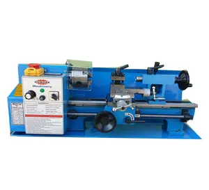 Sp2102 operação simples confiável mini máquina de torno de bancada hobby