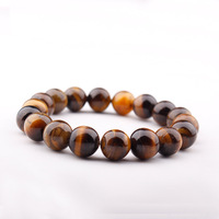 Bracelet en perles naturelles, pierres précieuses, œil de tigre, bijoux à la mode