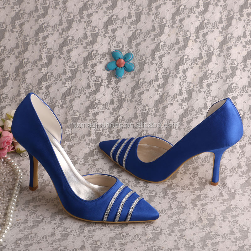Elegant Blue Dress Shoes for Women Wedding - 22 Colors