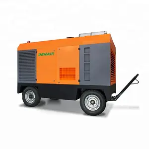 450cfm sandblasting mobile air compressor use at outside