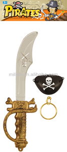 En gros Partie De Mascarade Halloween enfants Pirate Épée ensemble avec cache-oeil boucle d'oreille HH-0280 - Product Image 3