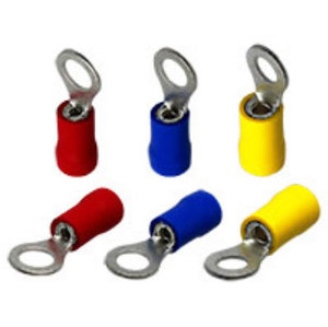 Thông tư solderless thiết bị đầu cuối Màu Đỏ màu xanh vàng uốn thiết bị đầu cuối Stud 3mm 4mm 5mm 6mm 8mm 10mm RV trước cách điện Vòng thiết bị đầu cuối - Product Image 2