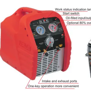 One Key Operation Refrigerant Recovery Machine VACUUM pumps