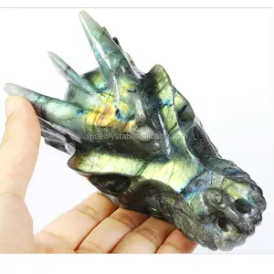 अनुकूलित हीलिंग क्रिस्टल ड्रैगन खोपड़ी कला और शिल्प के लिए
