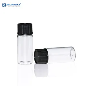 10ml Glass Vial Laboratory Use 10ml Clear Glass Sample Vial With 18-400 Screw Cap