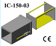 Panel DIN con logotipo personalizado, caja de conexiones de control, resistente al agua, material ABS, nivel de protección IP66 (96x96x150) - Product Image 3